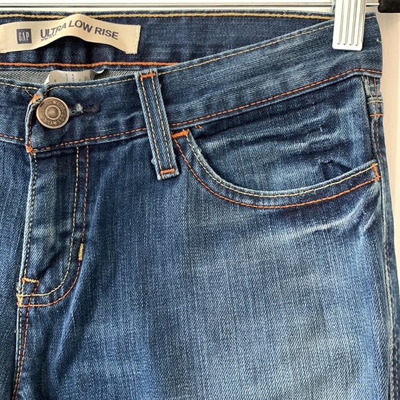 GAP Ultra Low Rise Bootcut Jeans Size 4 Ankle - Picture 6 of 15